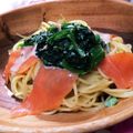 くるママ☆'s cooksnap of when they made サーモンの和風クリームパスタ♪.