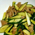 mmiom's cooksnap of when they made 1度は挑戦したい！　きゅうりの豚肉炒め.