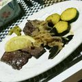 万里愛's cooksnap of when they made 塩麹漬け牛もも肉のステーキ　レモンソース.