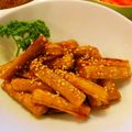 なっち船長's cooksnap of when they made ごぼうのかりかり甘辛あげ.