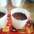 カナン★'s cooksnap of when they made 簡単♪ヘルシー♪お豆腐フォンダンショコラ.