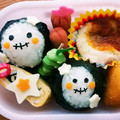 り—ちんまま's cooksnap of when they made 幼稚園 お弁当 ハロウィン♡おばけちゃん.