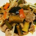 メープルぱん's cooksnap of when they made さっぱり♪豚肉とナスの味噌ポン酢炒め.