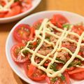 mimi☆ko's cooksnap of when they made 簡単おいしい！お好み焼き味のトマトサラダ.