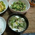 2児ママみきてぃ's cooksnap of when they made オクラとしめじと豆腐の簡単な味噌汁.