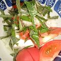 なっしー01's cooksnap of when they made ☆簡単☆酢玉ねぎ のトマトと大葉の冷奴.
