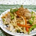赤い電話's cooksnap of when they made 焼きうどん.