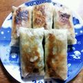 ☆大学4年生☆'s cooksnap of when they made おつまみにテリマヨチキンの中華春巻き.