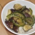 きらり流れ星's cooksnap of when they made ゴーヤとなすのあんかけ.