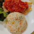 ゆーこリン♡'s cooksnap of when they made おかず自由自在♡学校給食のミルクピラフ.