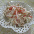 miyuki12's cooksnap of when they made 大根とカニカマの簡単サラダ.