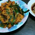 タッツーふもふも's cooksnap of when they made ニラたっぷりのキムチチヂミ.