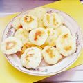 れにゃん。's cooksnap of when they made クリームチーズinじゃがいもイモモチ☆.