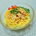 まあまま☆0403's cooksnap of when they made ★冷しゃぶサラダラーメン★.