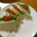 低カロ探検隊's cooksnap of when they made 簡単すぎ！おせちのかまぼこに挟むだけ.