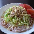 新妻あや's cooksnap of when they made 変り種!?サラダうどん！.