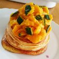 たーむさん's cooksnap of when they made かぼちゃのモンブランぱんけーき＊.
