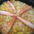 ユージィ〜's cooksnap of when they made STAUBでご馳走カニピラフ☆.