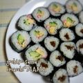 えまっちママ's cooksnap of when they made 黒胡麻ごはんのサラダ海苔巻き.