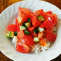 greentmt's cooksnap of when they made 簡単！しょうが醤油風味の冷温トマト丼♪.