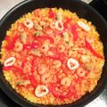 直井きなこ's cooksnap of when they made フライパンでパエリア.