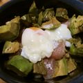 ソンくん's cooksnap of when they made 温玉とろ～♪アボカドとマグロの丼.