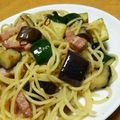 noko_san's cooksnap of when they made なすとズッキーニのパスタ.