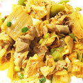 hiraria's cooksnap of when they made 簡単な豚キムチの野菜炒め.