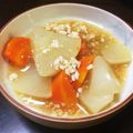 まりこにゃ。's cooksnap of when they made 美味しい♪大根と鳥挽肉のあんかけ☆.