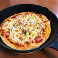 8ユキダルマ8's cooksnap of when they made オーブン不使用！スキレットで簡単ピザ♪.