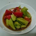 ミクヲ's cooksnap of when they made 低カロリー☆きゅうりとトマトの黒酢サラダ.