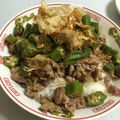 クックQZHLV2☆'s cooksnap of when they made 簡単すぎるー！オクラ豚丼♡.