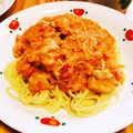 クックJ61QZ8☆'s cooksnap of when they made 彼に喜ばれる鶏肉のトマトクリームパスタ.