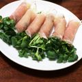 ✩mari✩'s cooksnap of when they made 超簡単！生ハムのかいわれキュウリ巻☆.