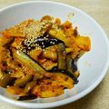 puffmin's cooksnap of when they made 鶏肉とナスのキムチ炒め.