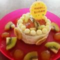♪とと♪'s cooksnap of when they made 1歳バースデー☆ヨーグルトケーキ☆.