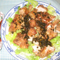 よちりんの娘's cooksnap of when they made 鶏肉サクサク揚げネギソース.