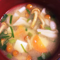 クックX7CT73☆'s cooksnap of when they made 簡単とろとろ！なめこと豆腐ネギのお味噌汁.
