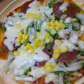 DENKAみかん's cooksnap of when they made ホットプレートで簡単ピザ.