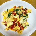 ○・ω・○はむはむ's cooksnap of when they made トマトと青紫蘇の卵炒め.