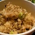 treegreeen's cooksnap of when they made おもてなし！デパ地下♡ちりめん夏梅おこわ.