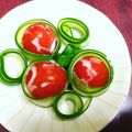 ゆーひょん's cooksnap of when they made ミニトマトの胡瓜巻き♪粒マスタード風味♪.