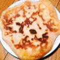 まさこさんの娘's cooksnap of when they made 優しいお味のチーズパン☆ハチャプリ風.