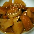 クック鳩゜'s cooksnap of when they made 安納芋と練り物の煮物.