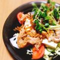 Sac’HiNa's cooksnap of when they made 大満足☆生姜焼きのお豆腐サラダ。.