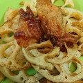 okada11's cooksnap of when they made れんこんとカリカリ豚の黒こしょう炒め♪.
