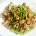 〝蓮華〟's cooksnap of when they made 鶏もも肉とアスパラとエノキのスタミナ炒め.