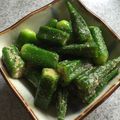 太郎左衛門之助's cooksnap of when they made 簡単！オクラの胡麻和え☆材料3つ☆.