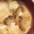 えびえり's cooksnap of when they made ゴーヤーとお豆腐☆卵とじお味噌汁.