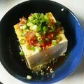 ぴよぴよlion's cooksnap of when they made 1分おつまみ★ひと手間おいしい冷奴キムチ.